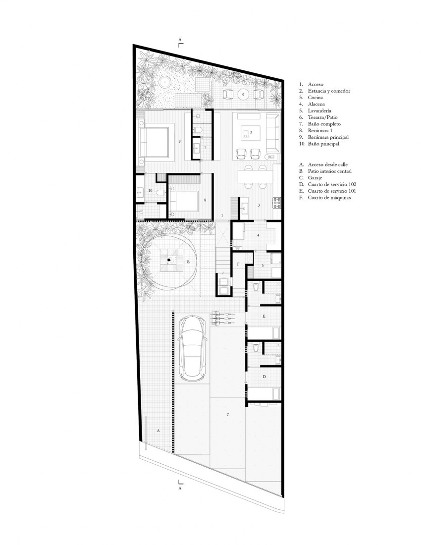 Ground floor plan. Hadas by REIMS 502. Design by Eduardo Reims.