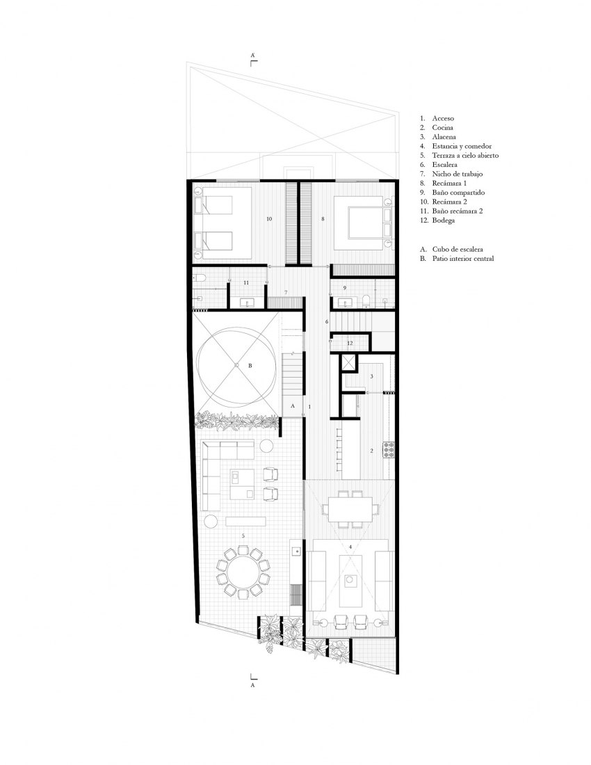 Second floor plan. Hadas by REIMS 502. Design by Eduardo Reims.