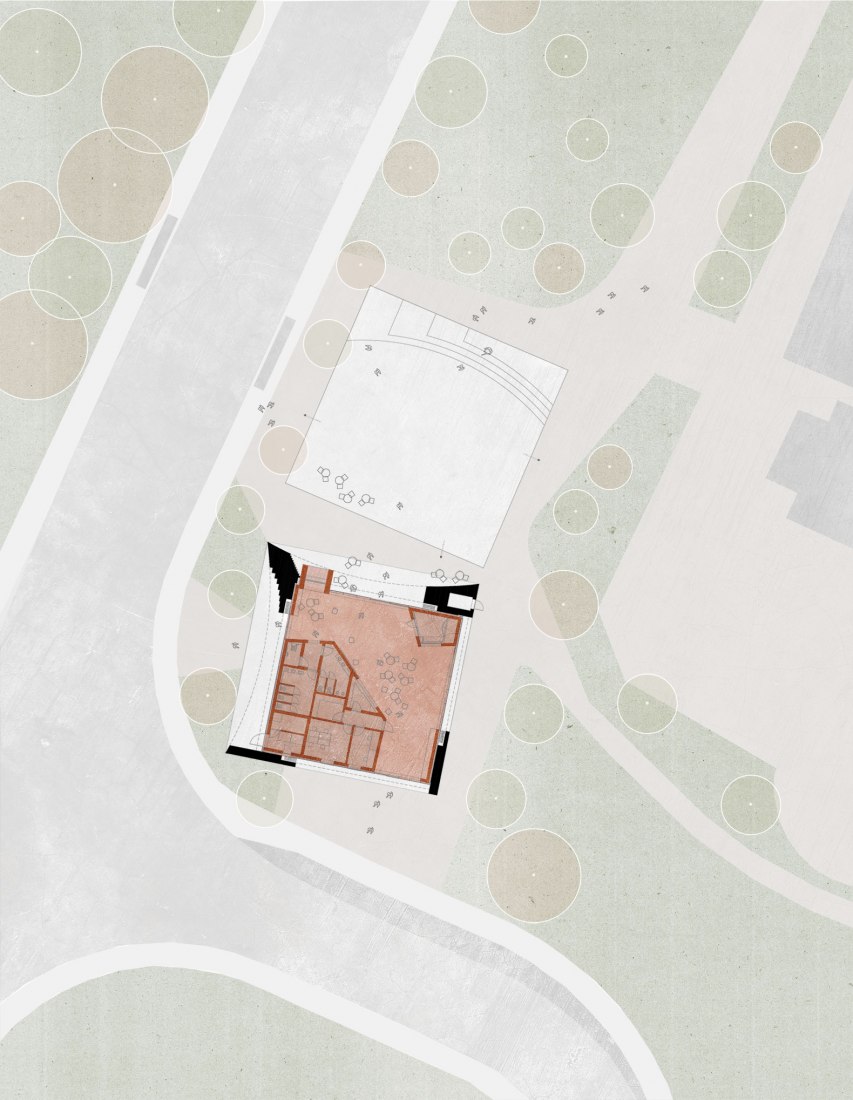 Site plan. Transport hub in Belfast by Hall McKnight.