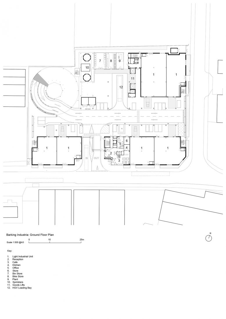 Ground floor plan. Industria by Haworth Tompkins.