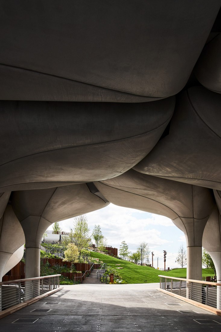 New York's new river park, Little Island by Thomas Heatherwick. Photograph by Michael Grimm