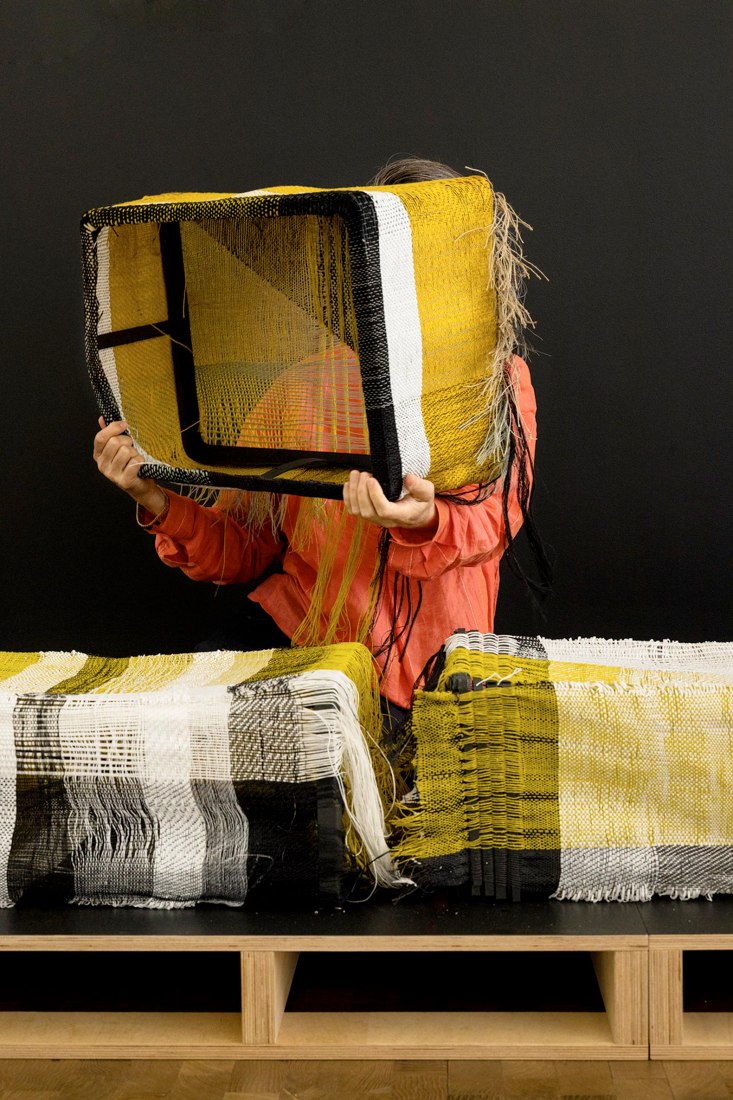 Hella Jongerius, research for the Seamless Loom. Photograph by Roel van Tour