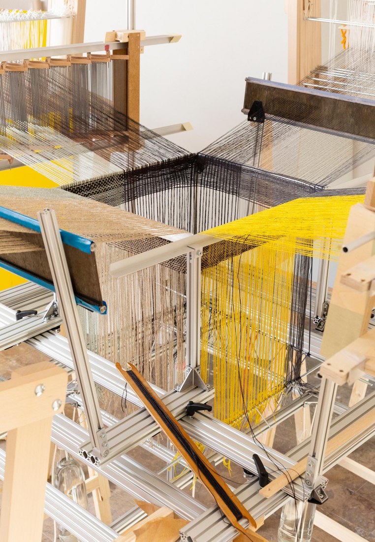 Hella Jongerius, research for the Seamless Loom. Photograph by Roel van Tour