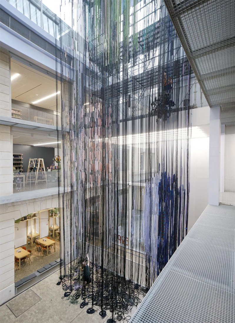 Hella Jongerius, research for the Seamless Loom. Photograph by Roel van Tour