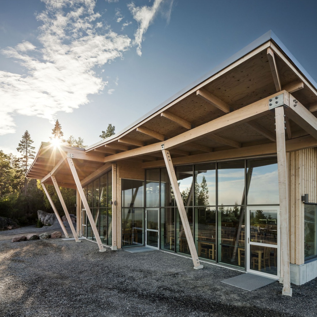 Exterior view. Restaurant Hemsö by Sverker Cajmatz, Sweco Architects. Photography © Tim Meier