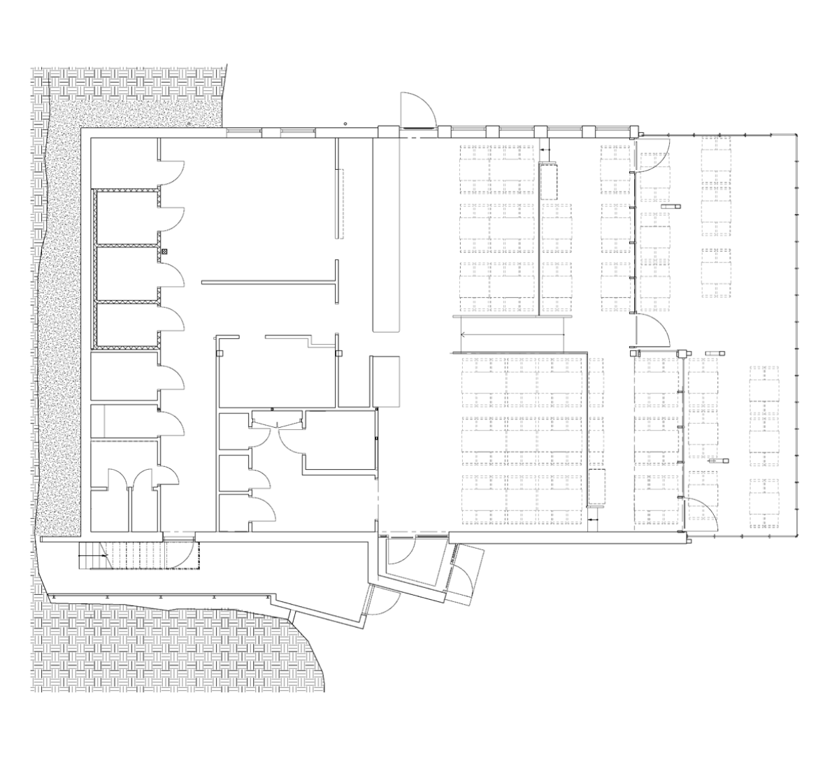 First floor plan. Restaurant Hemsö by Sverker Cajmatz, Sweco Architects. image © Sweco Architects