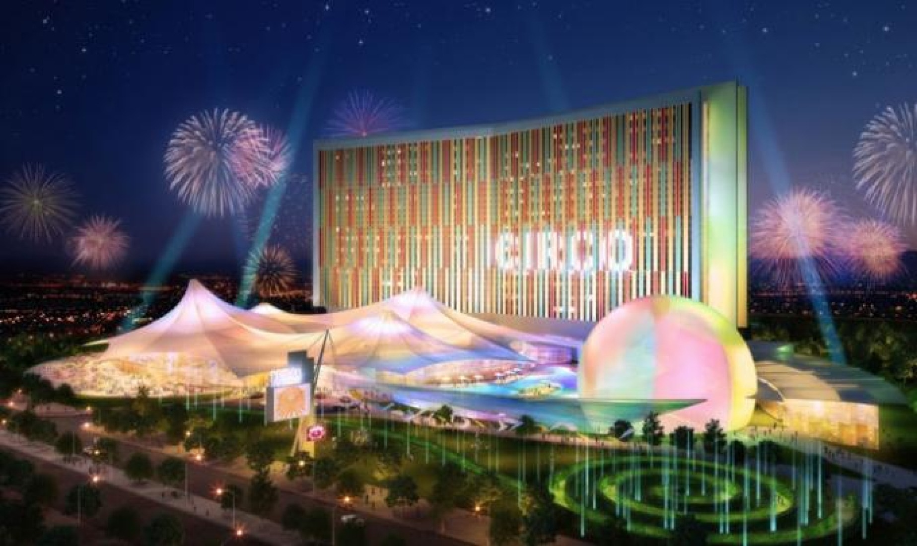 Render of the future Eurovegas, by Las Vengas Sands.