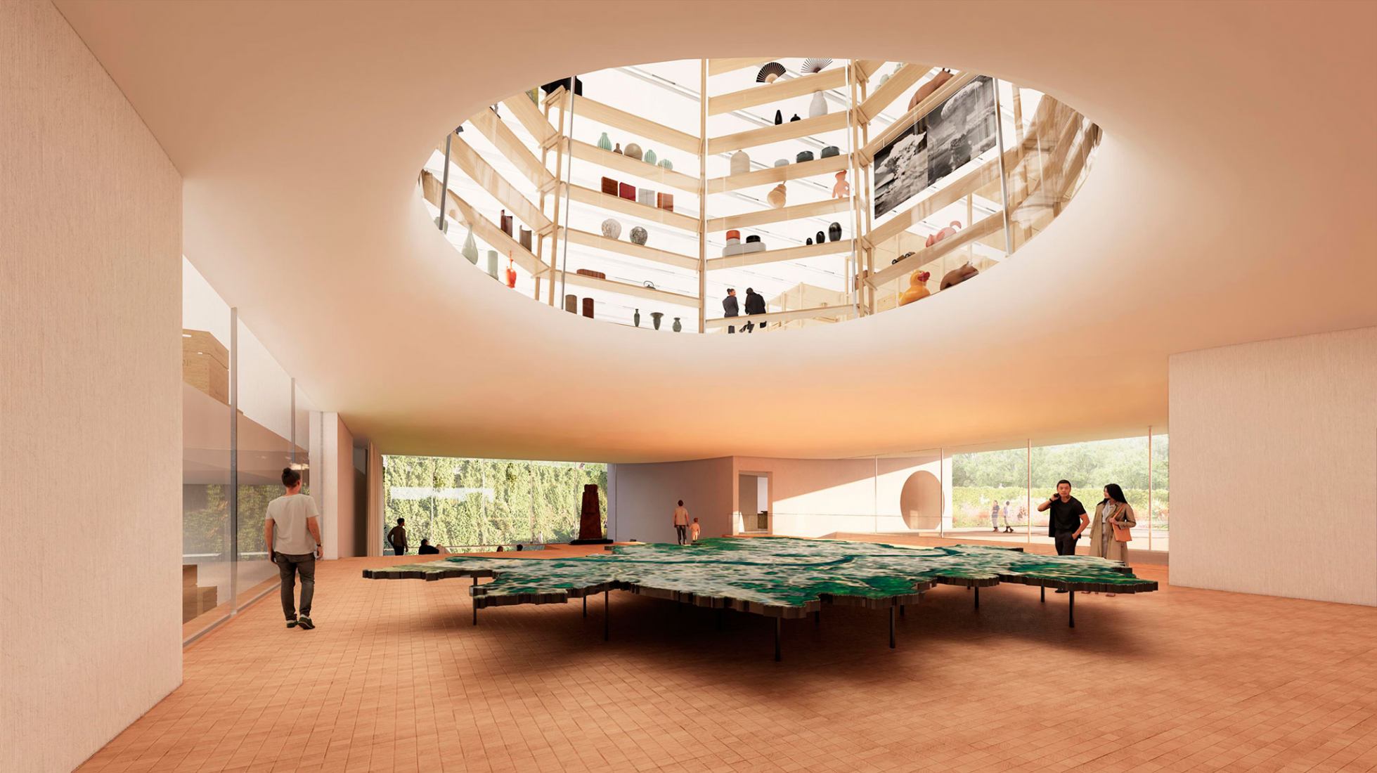Display. Seoripul Open Art Storage by Herzog & de Meuron.