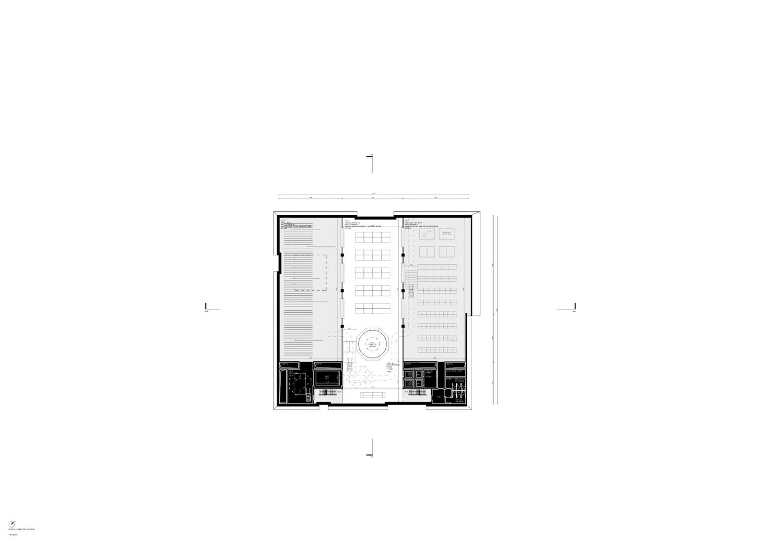 Third floor plan. Seoripul Open Art Storage by Herzog & de Meuron.