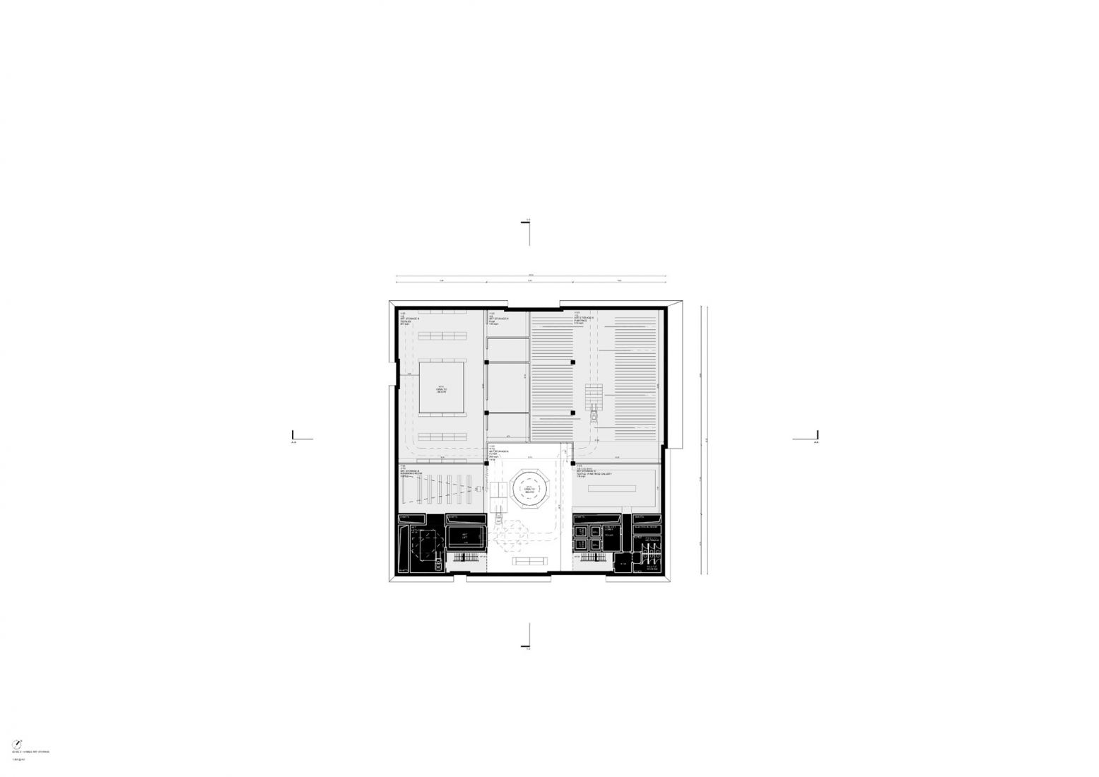 Fourth floor plan. Seoripul Open Art Storage by Herzog & de Meuron.