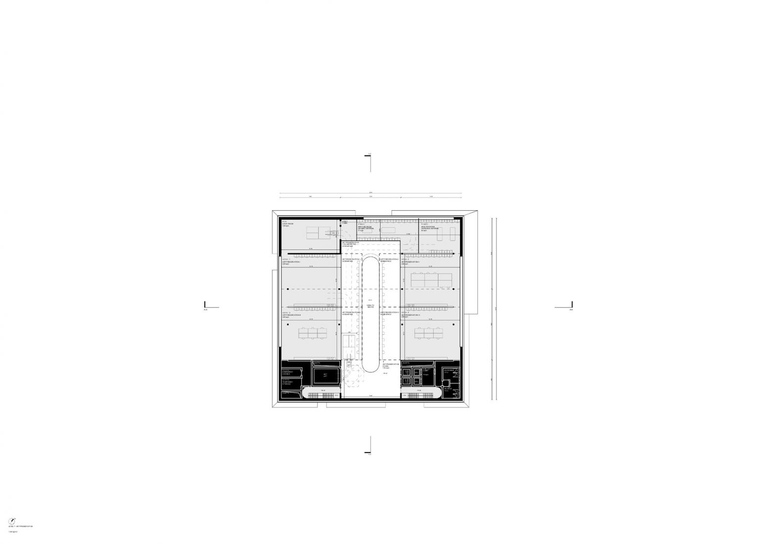 Sixthfloor plan. Seoripul Open Art Storage by Herzog & de Meuron.