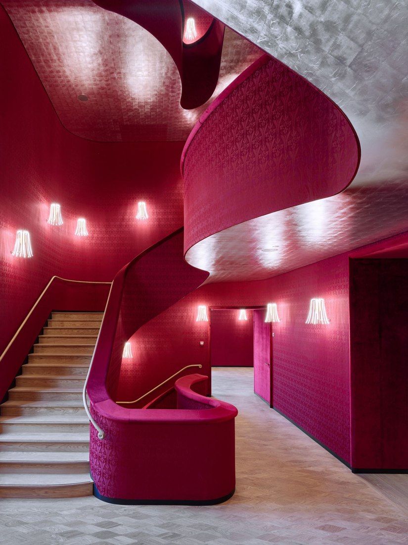 Staircase. Stadtcasino Basel renovation by Herzog & de Meuron. Photograph by Roman Weyeneth. Courtesy of Stadtcasino Basel 