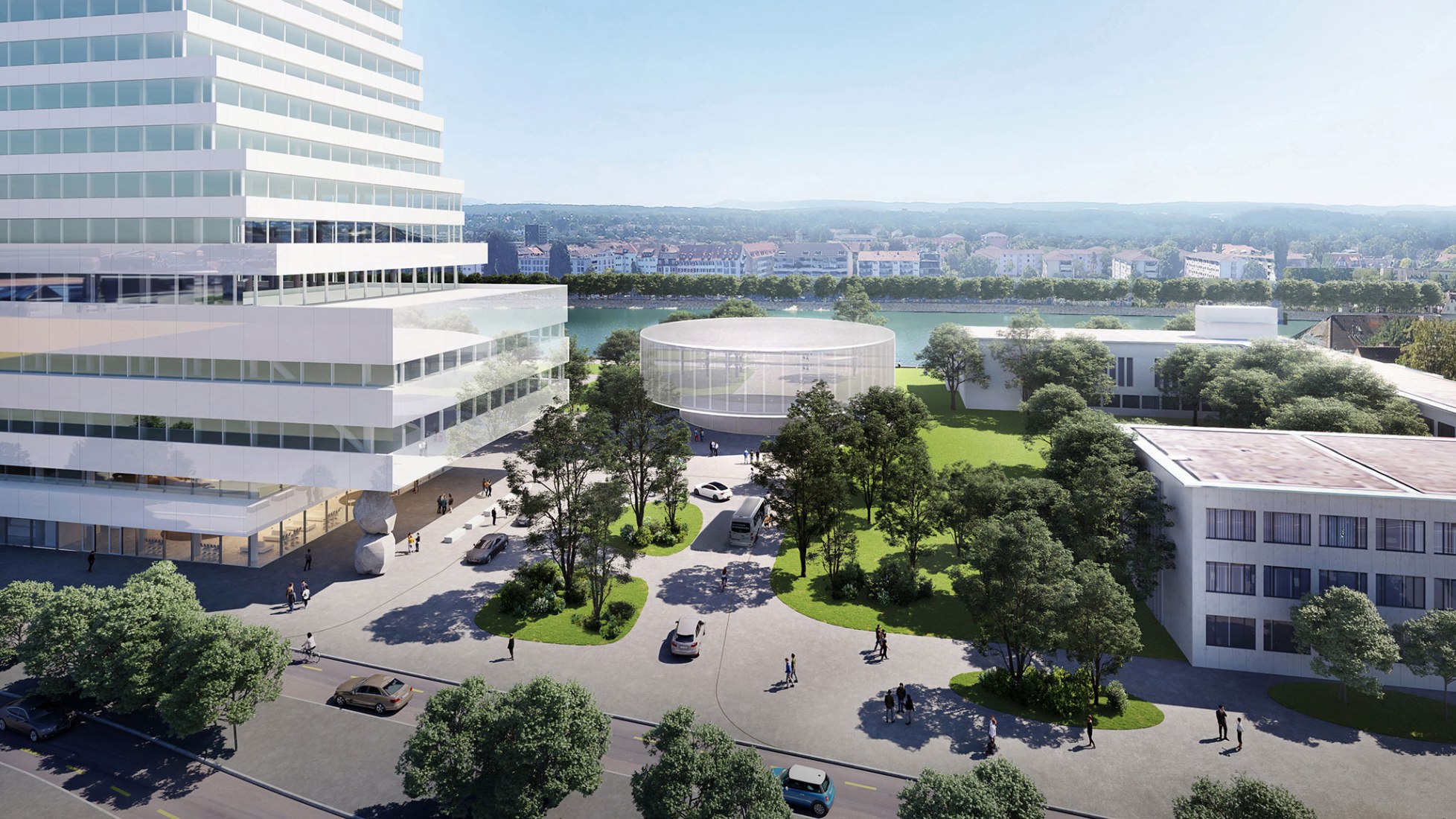 Radical transformation of Basel with the Roche building complex ...