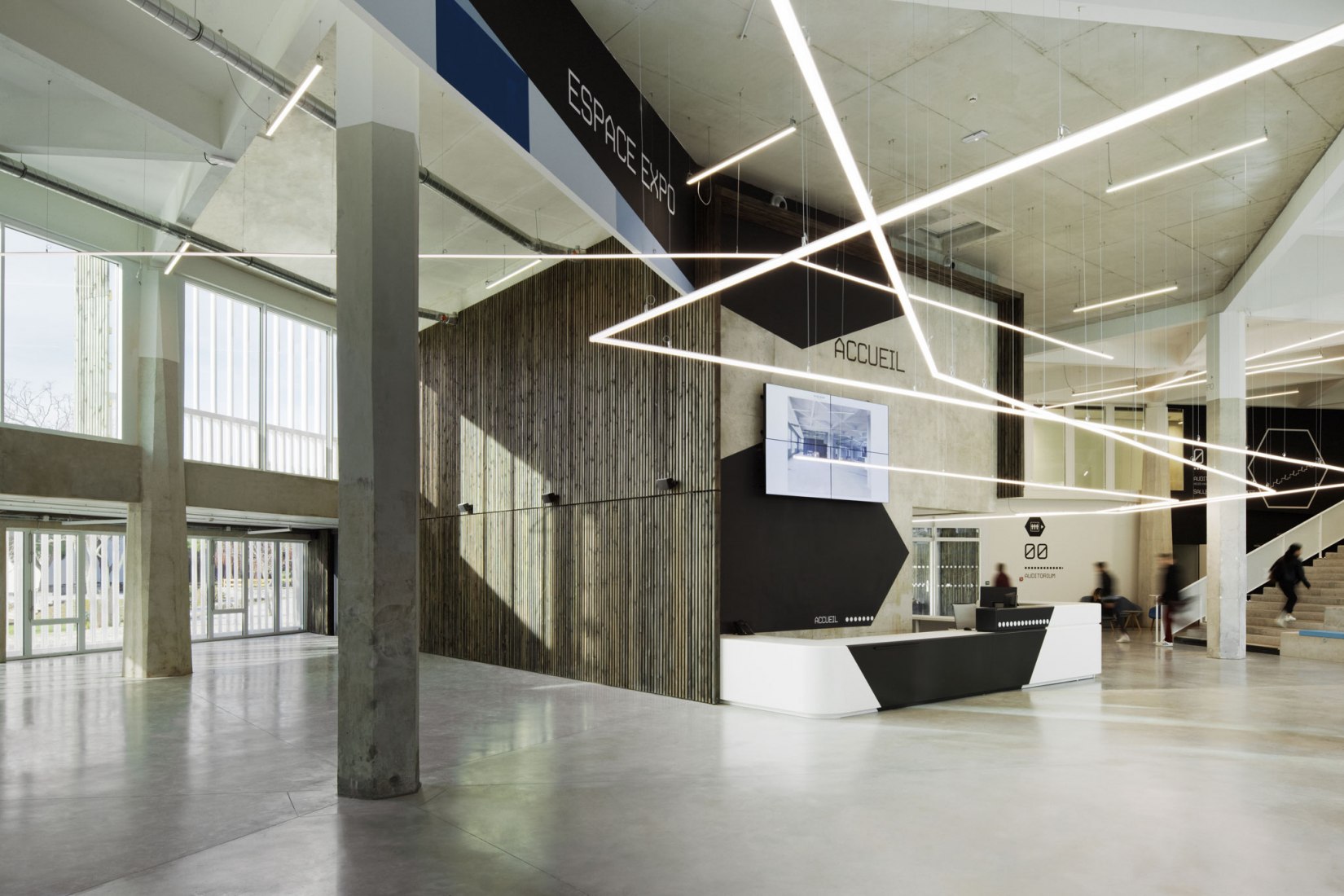 Learning center Hexagone by Rémy Marciano. Photograph by Takuji Shimmur.