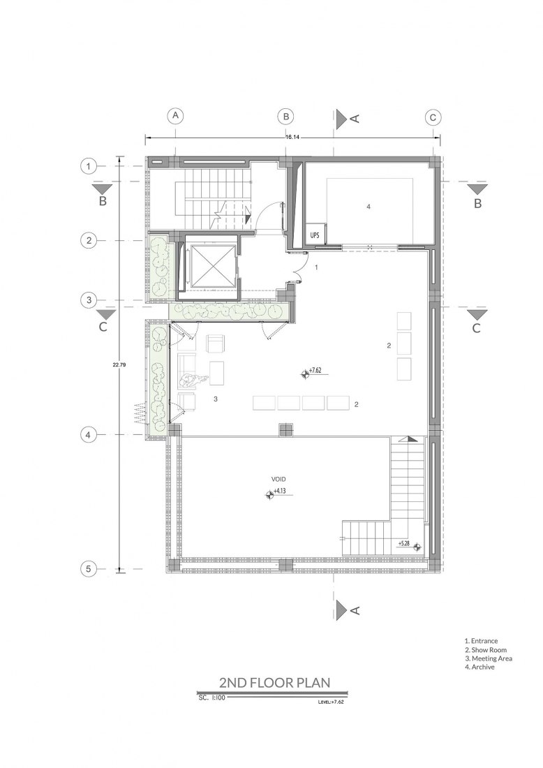 Planta segunda. Kohan Ceram por Hooba Design Group