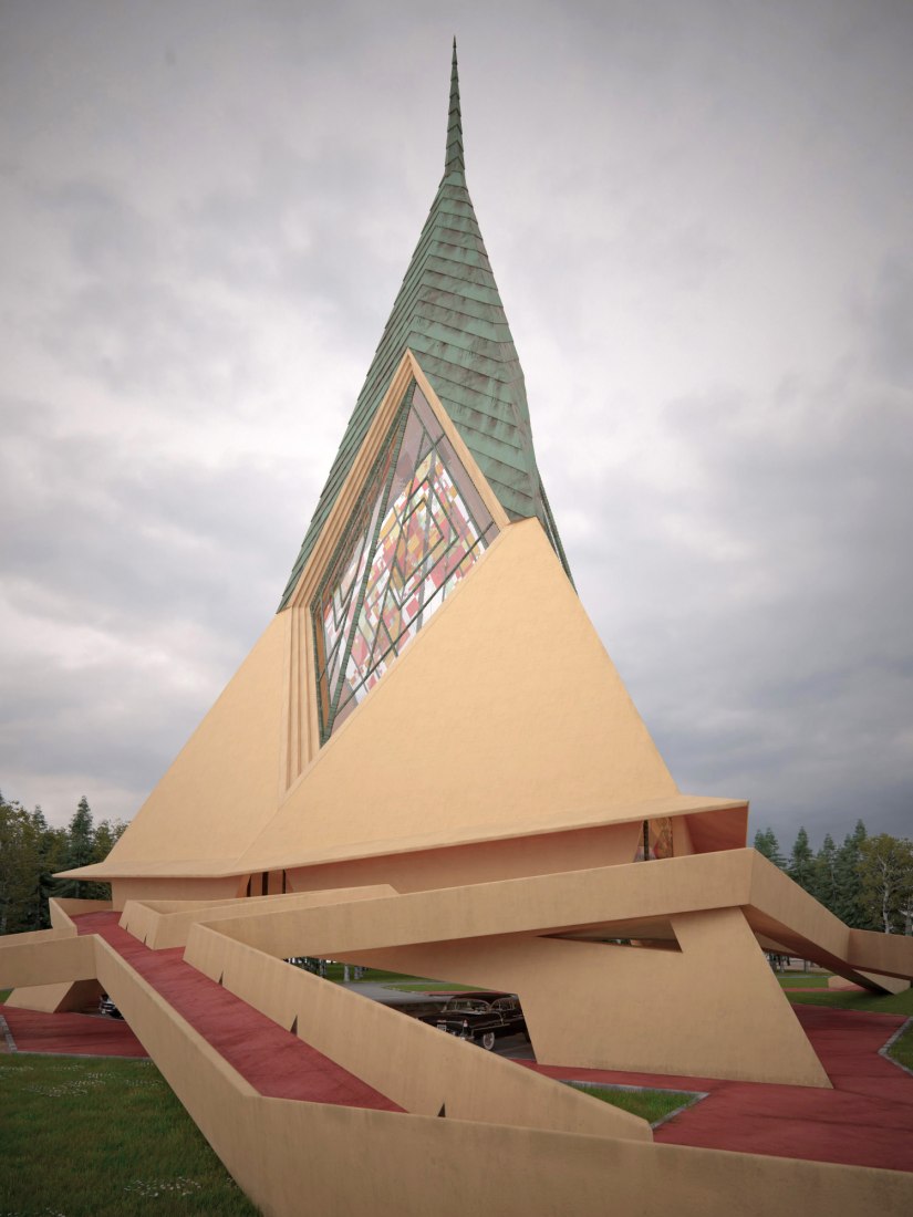 Trinity Chapel para la universidad de Oklahoma. Imagen © David Romero