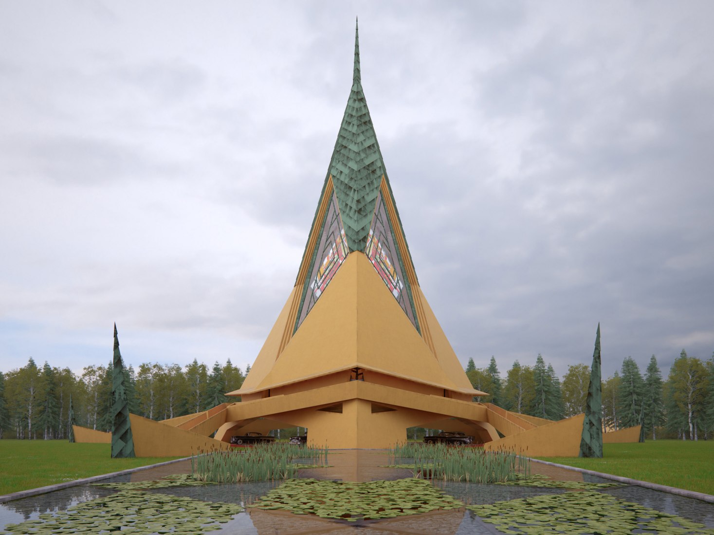 Trinity Chapel para la universidad de Oklahoma. Imagen © David Romero