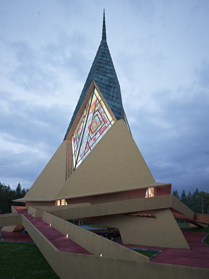 Trinity Chapel para la universidad de Oklahoma. Imagen © David Romero