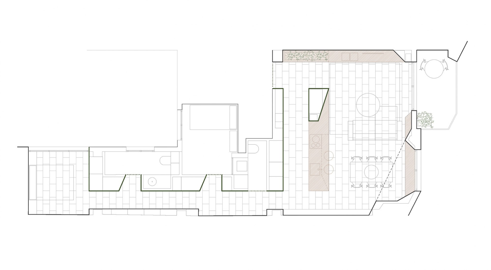 Floor plan. PF House by Horma Studio.