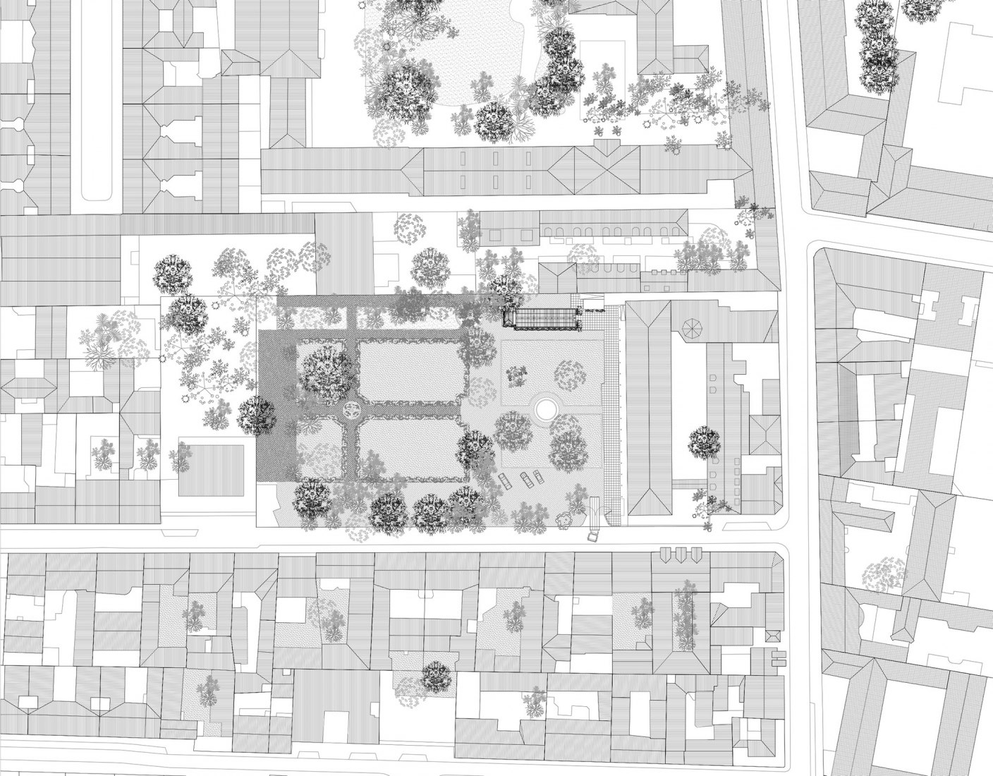 Site plan. Hospitality room by FORME. Design by Clément Maitre, Robinson Neuville, Emma Costantini.