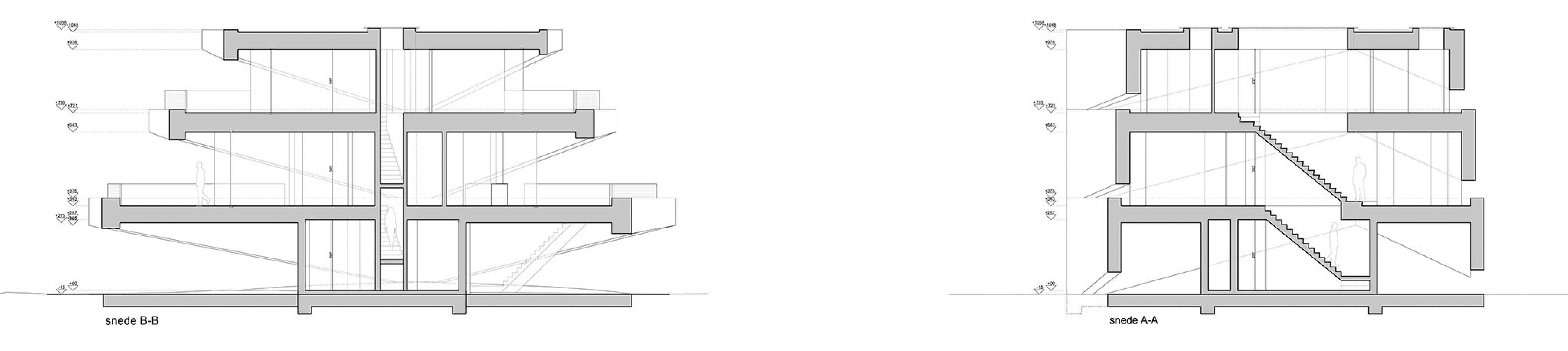 Secciones. Vivienda N-DP por Graux & Baeyens Architecten
