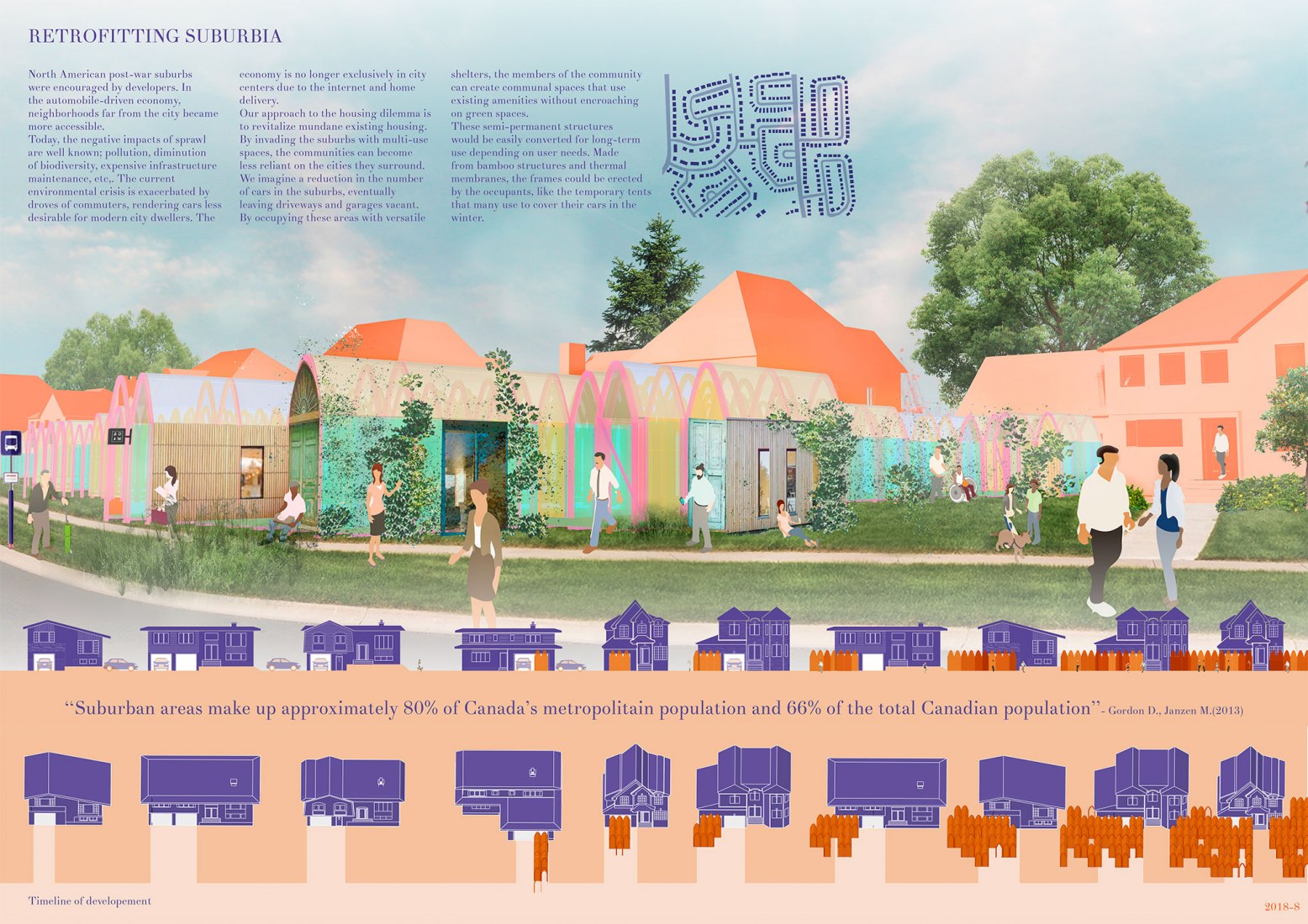 Second Place Retrofitting Suburbia Andrée-Anne Théorêt, Nancy Elias, Rosalyn Dunkley (McGill, graduate)