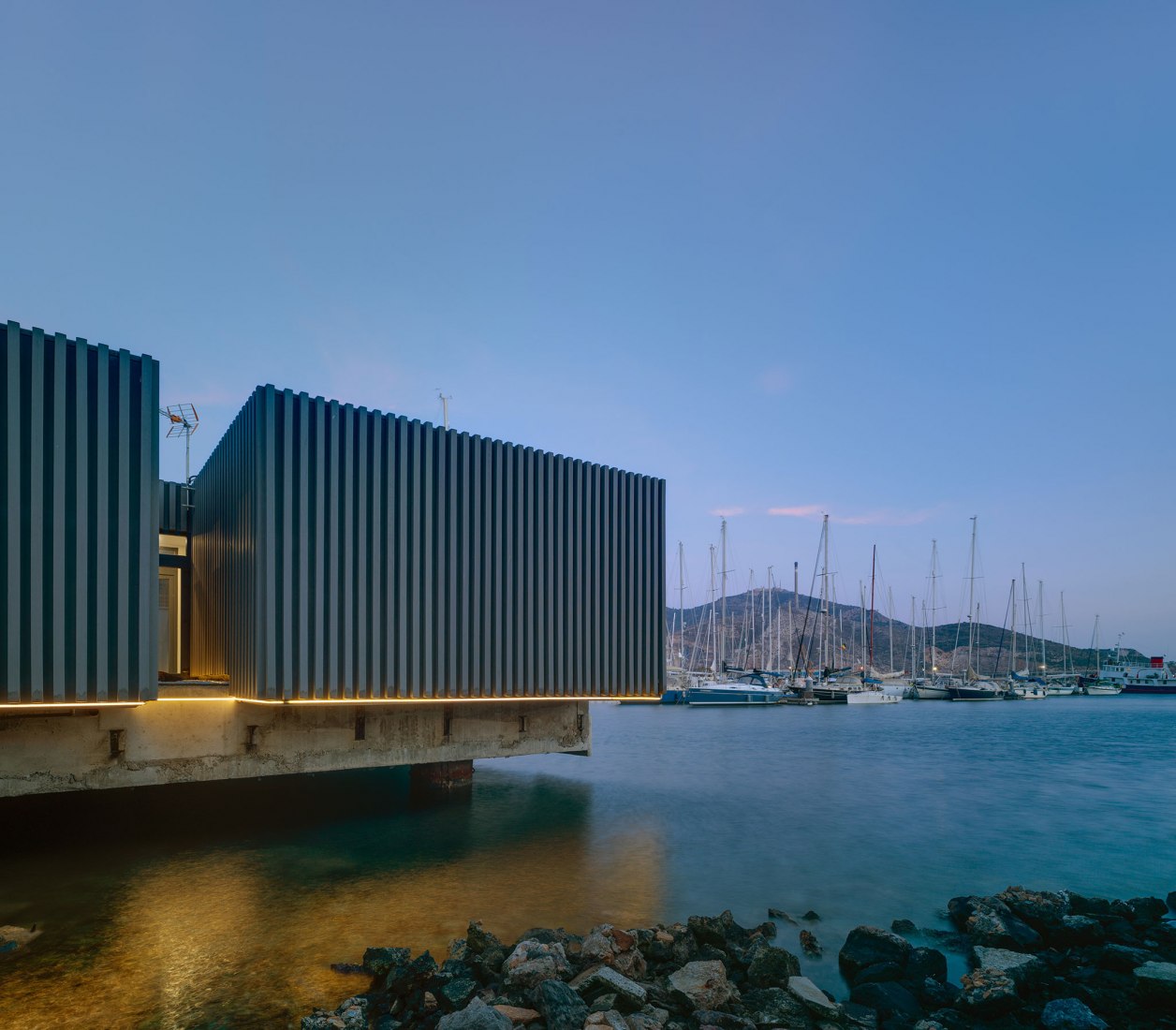Changing rooms Yatch Port by HUMA. Photography by David Frutos.
