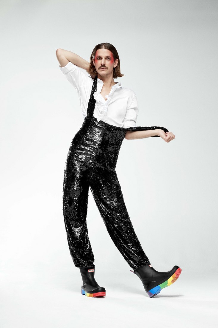Glyn Fussell. The Pride PLAY boots by Hunter. Courtesy by Hunter. 
