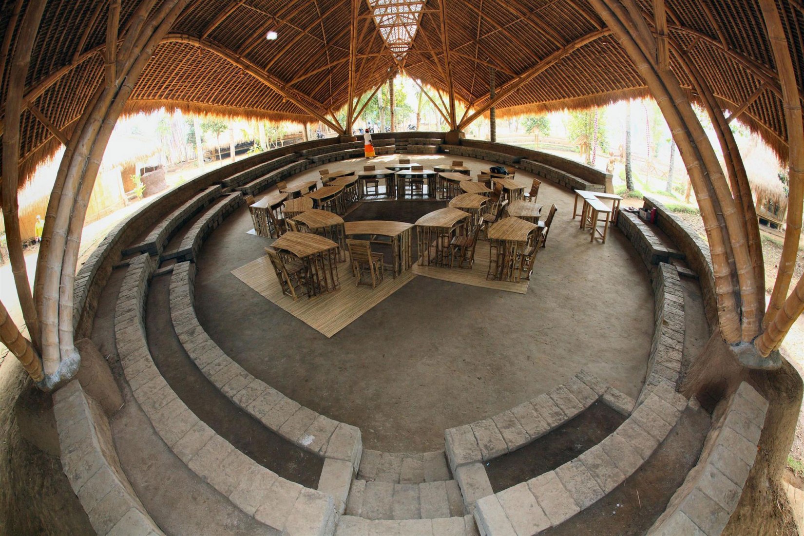 Interior view. Photograph © Courtesy of IBUKU