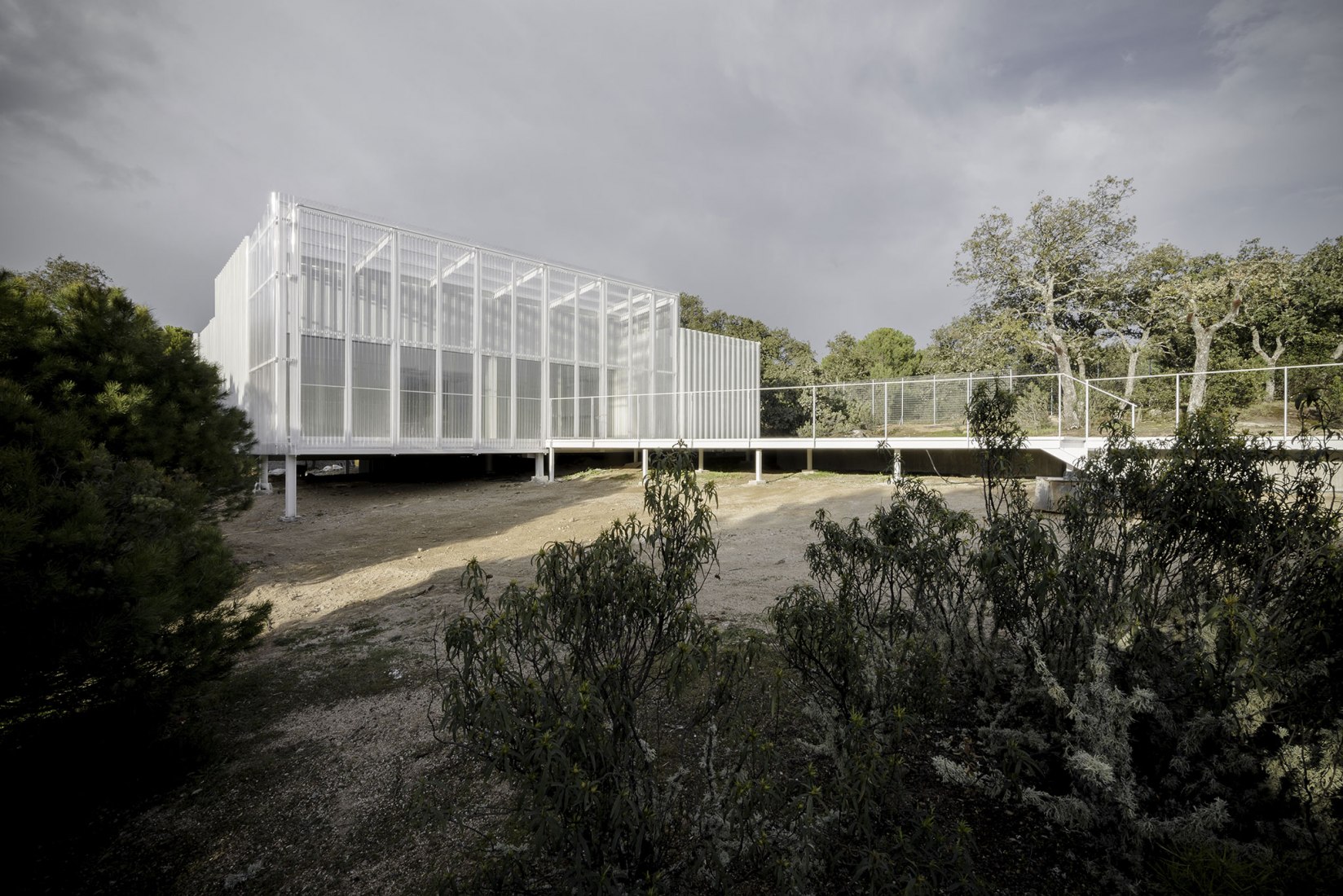 House and painting space for an artist by Idearch. Photograph by Joaquín Mosquera