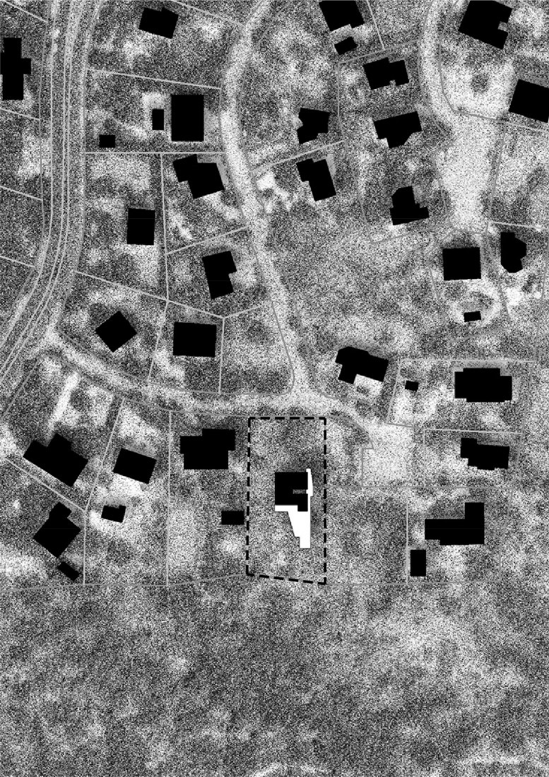 Situation plan. House and painting space for an artist by Idearch