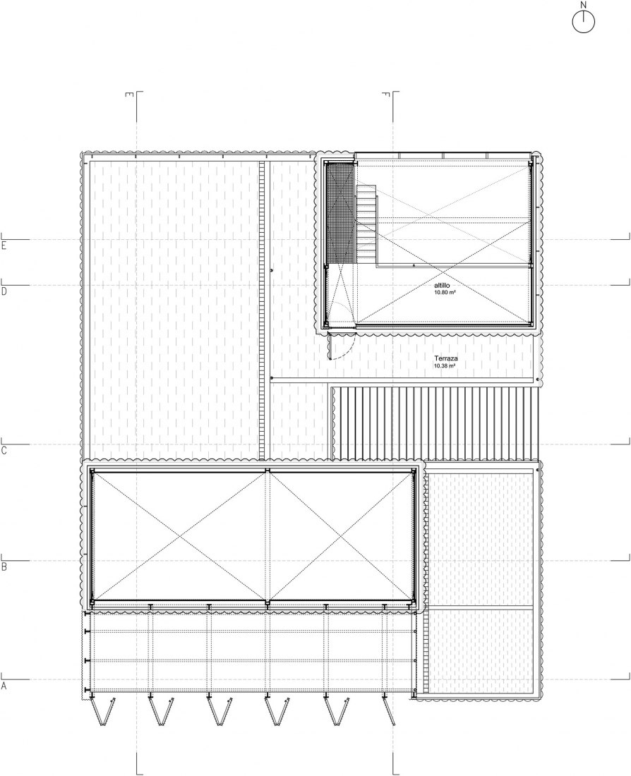 First floor. House and painting space for an artist by Idearch