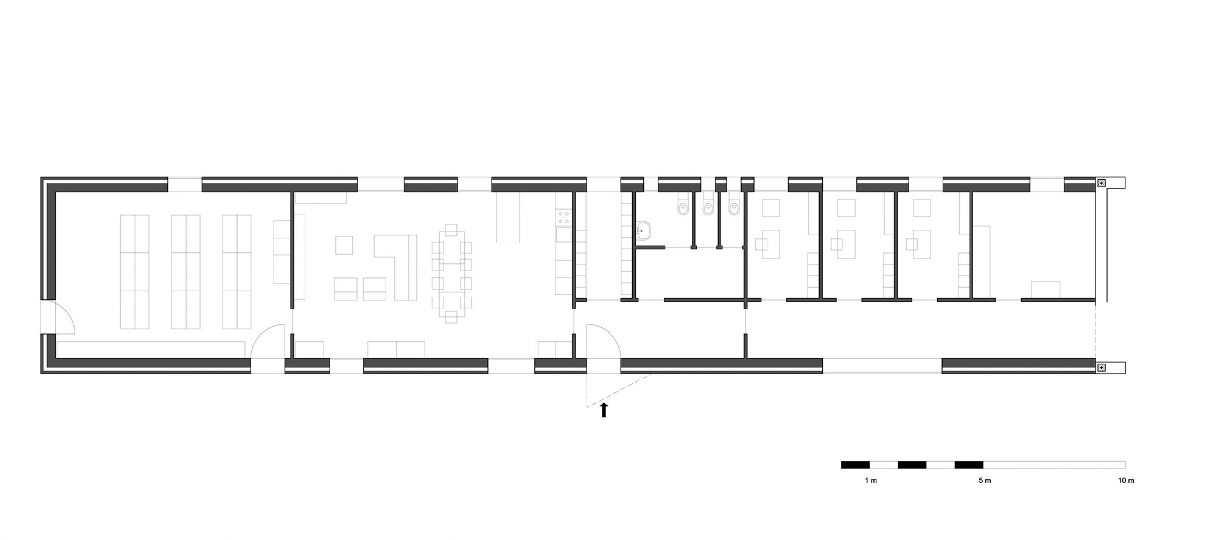 Planta del laboratorio. Laboratorios y Centro Socioeducativo por ifdesign. 