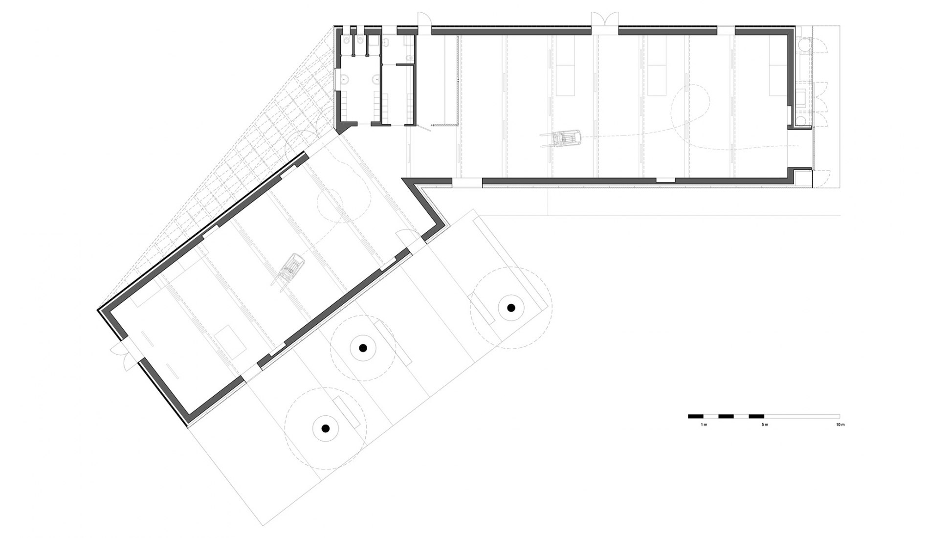 Planta del centro socio-educativo. Laboratorios y Centro Socioeducativo por ifdesign. 