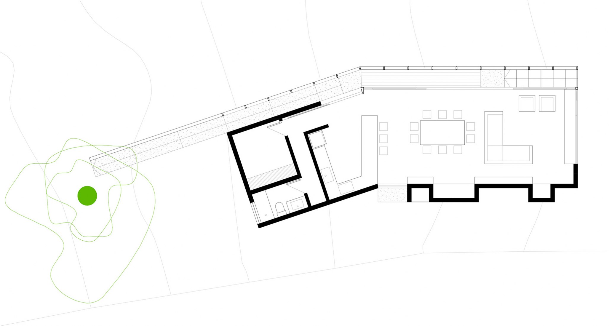 Ground floor plan. Lake pavilion by Ignacio Correa.
