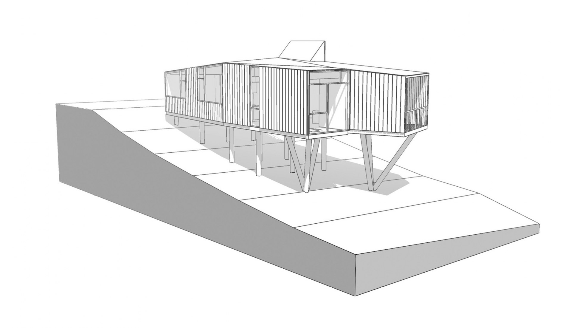 Visualización. Casa Catalina por Ignacio Rojas Hirigoyen.