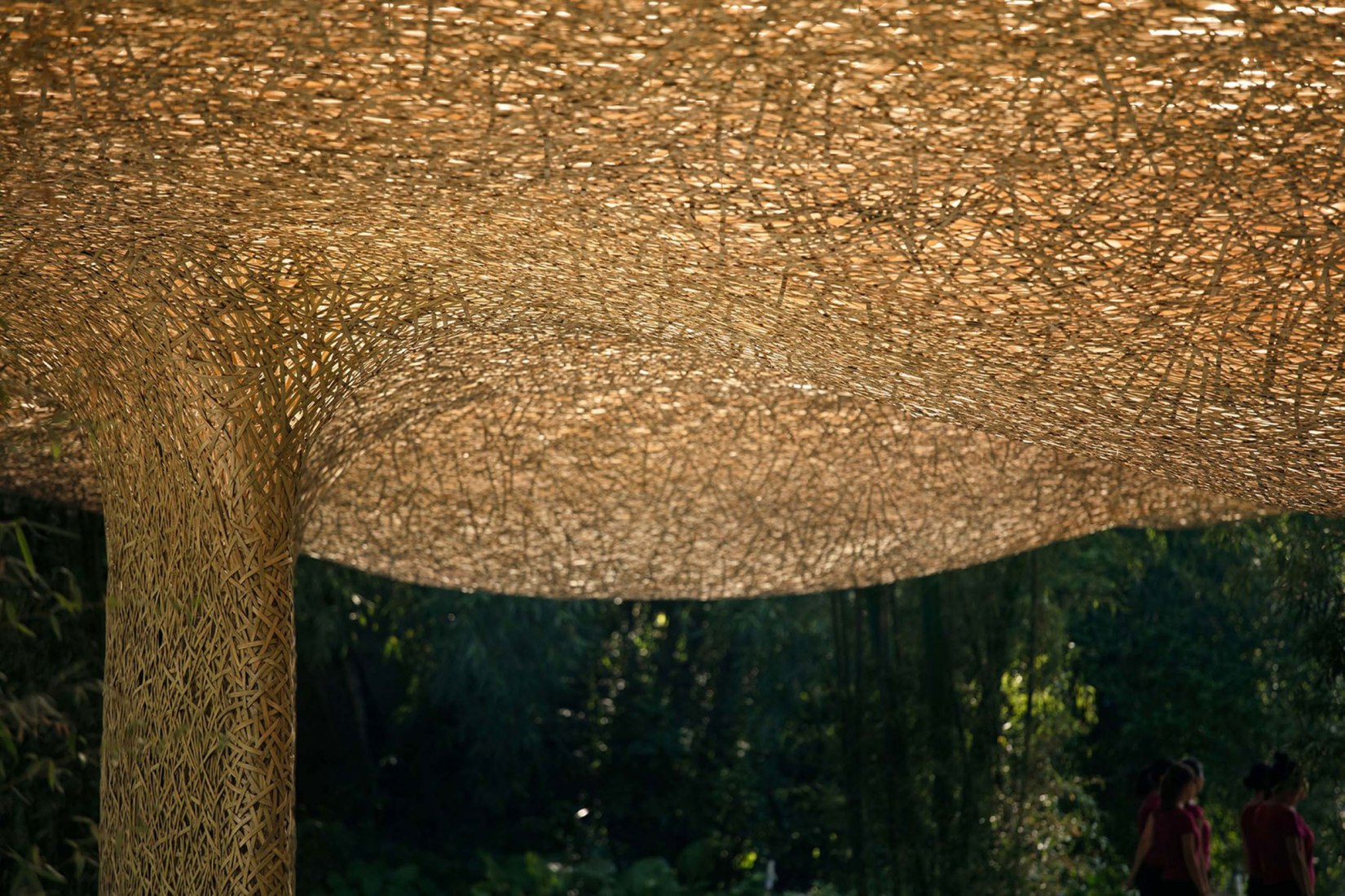 Bamboo Bamboo, marquesina y pabellones por llLab. Fotografía por Arch-Exist