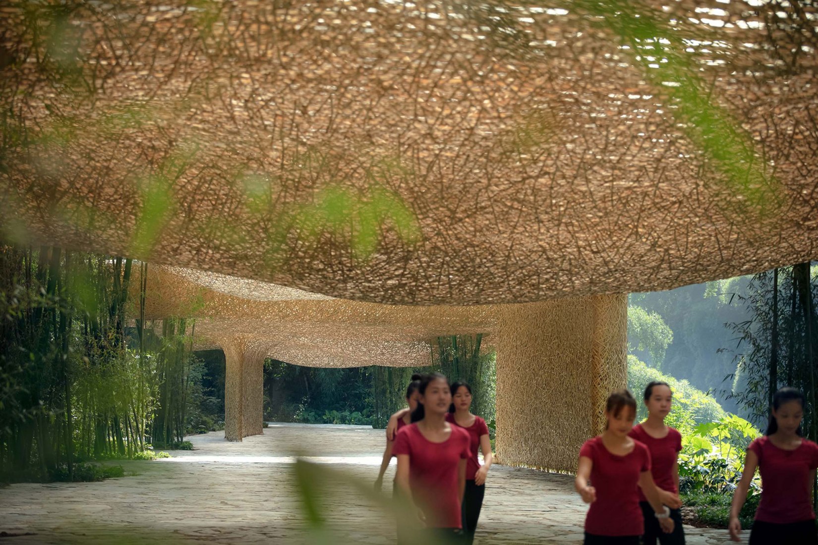 Bamboo Bamboo, marquesina y pabellones por llLab. Fotografía por Arch-Exist