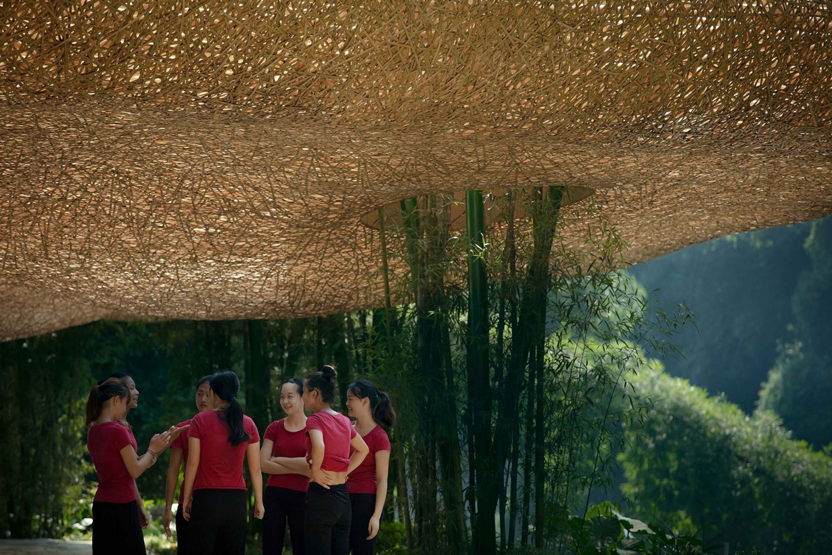 Bamboo Bamboo, marquesina y pabellones por llLab. Fotografía por Arch-Exist