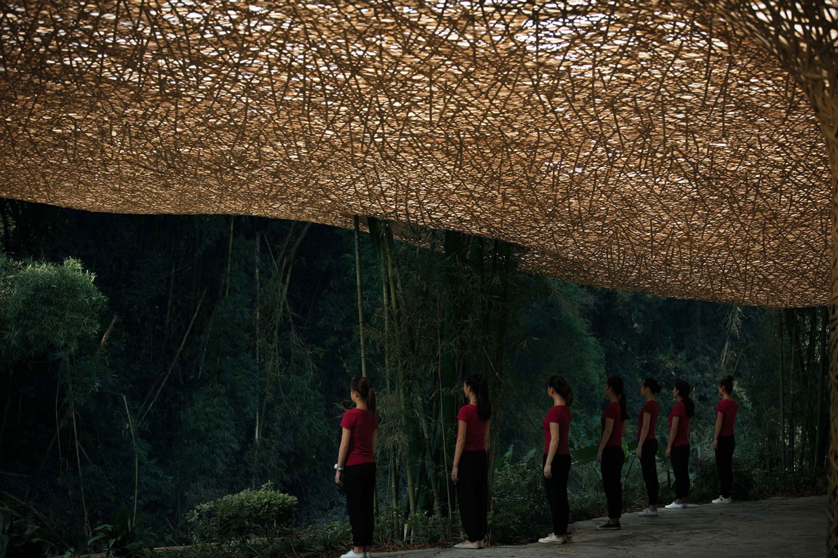 Bamboo Bamboo, marquesina y pabellones por llLab. Fotografía por Arch-Exist