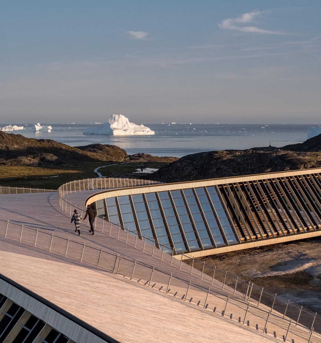 Centro del fiordo helado de Ilulissat por Dorte Mandrup. Fotografía por Adam Mørk.