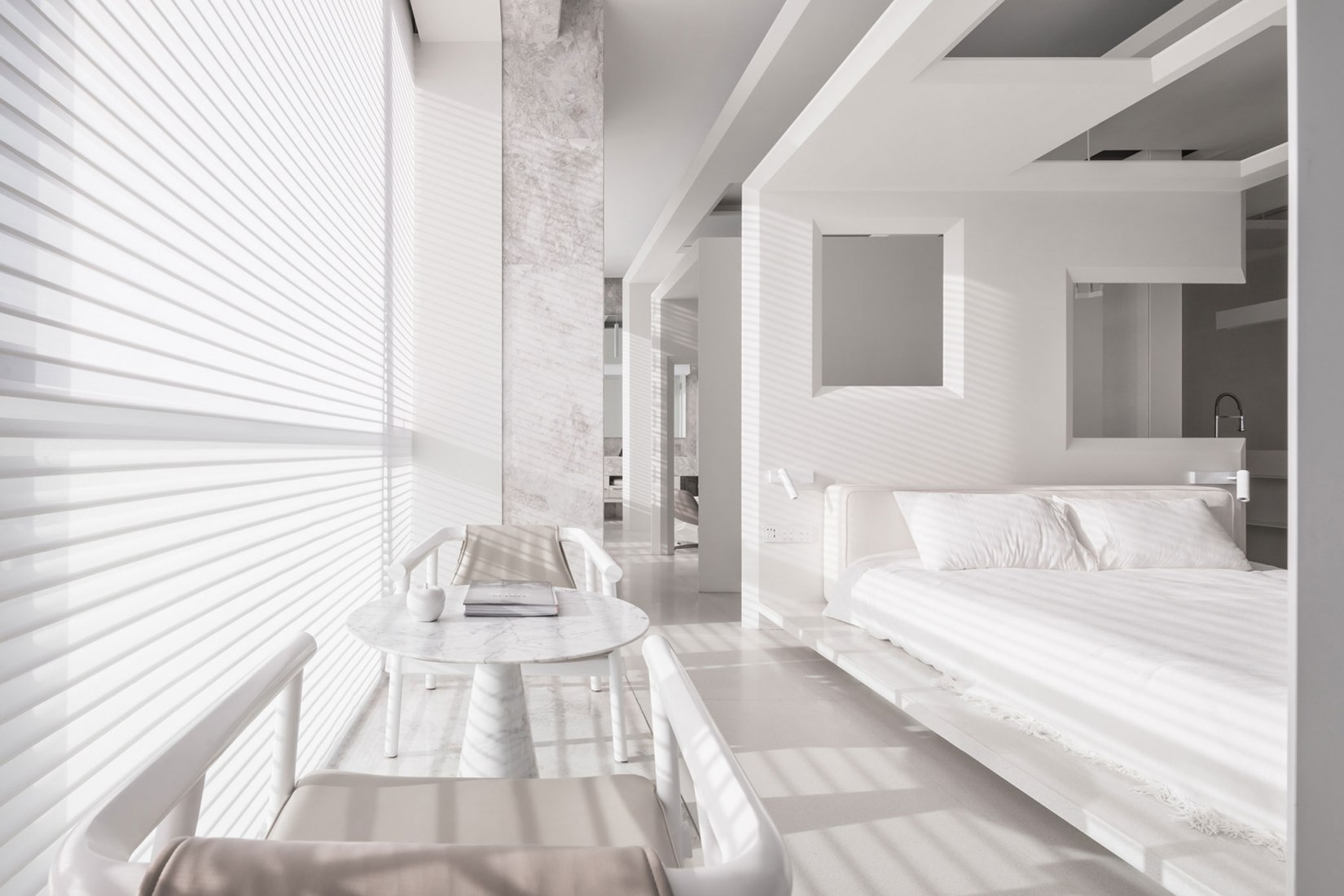 In Between por DESIGN APARTMENT. Fotografía por Zhong Weizhi.