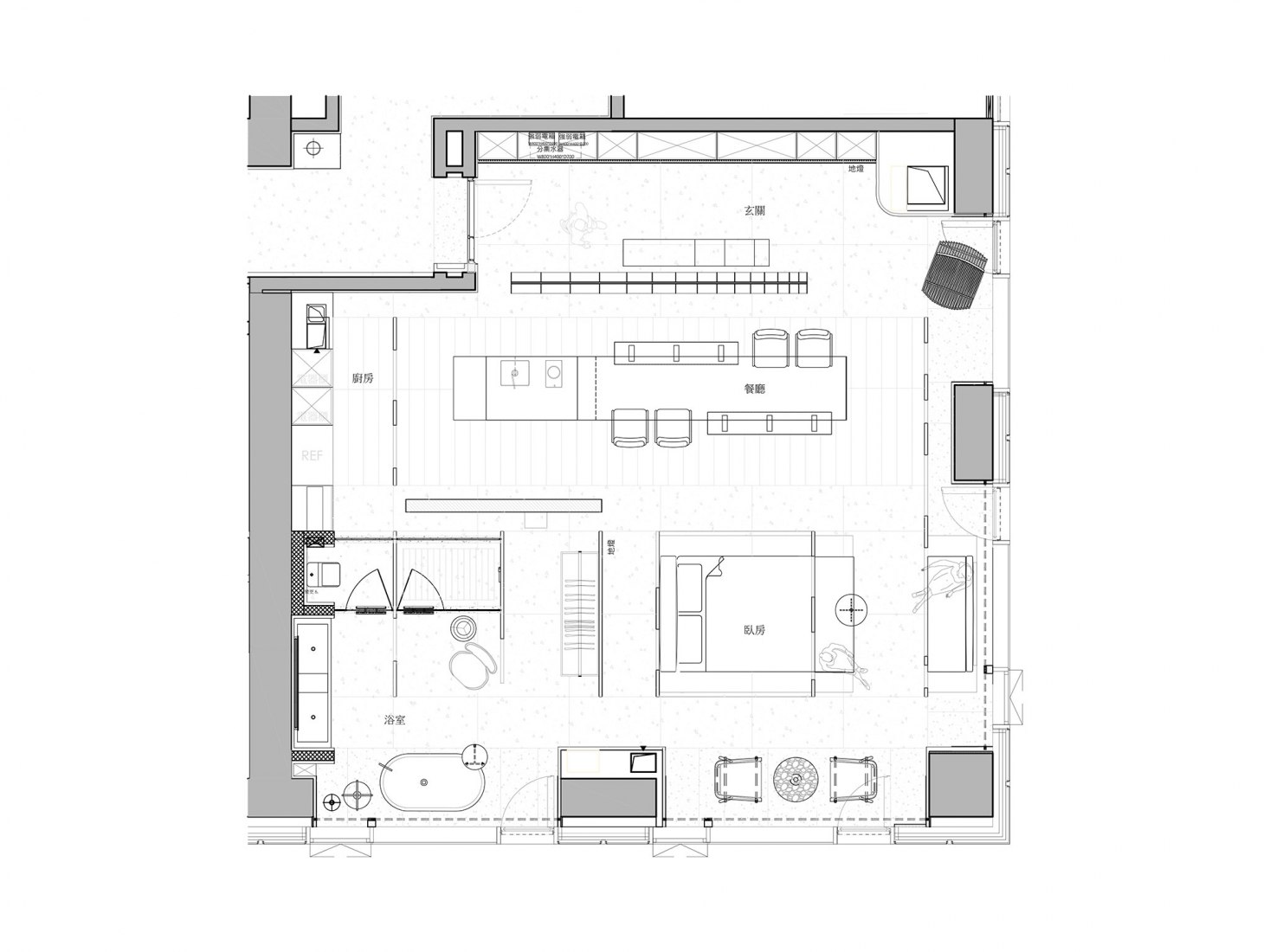 Planta. In Between por DESIGN APARTMENT.