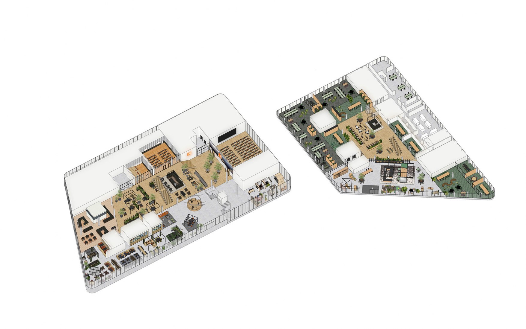 Interior design. ING’s new office, by Benthem Crouwel Architects and HofmanDujardin.