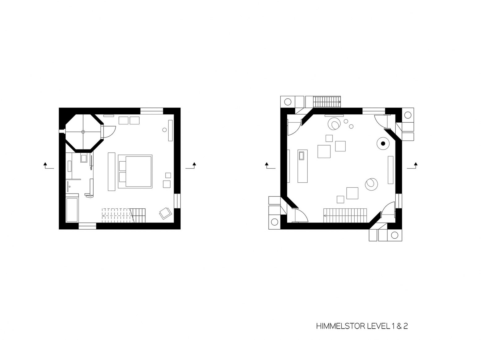 Planta 3 y 4. Proyecto focus por Ingrid Maria Buron de Preser.