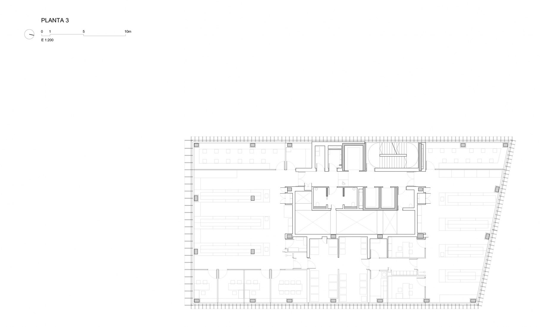 Planta tercera. Sede del Instituto BioCruces por Idom.