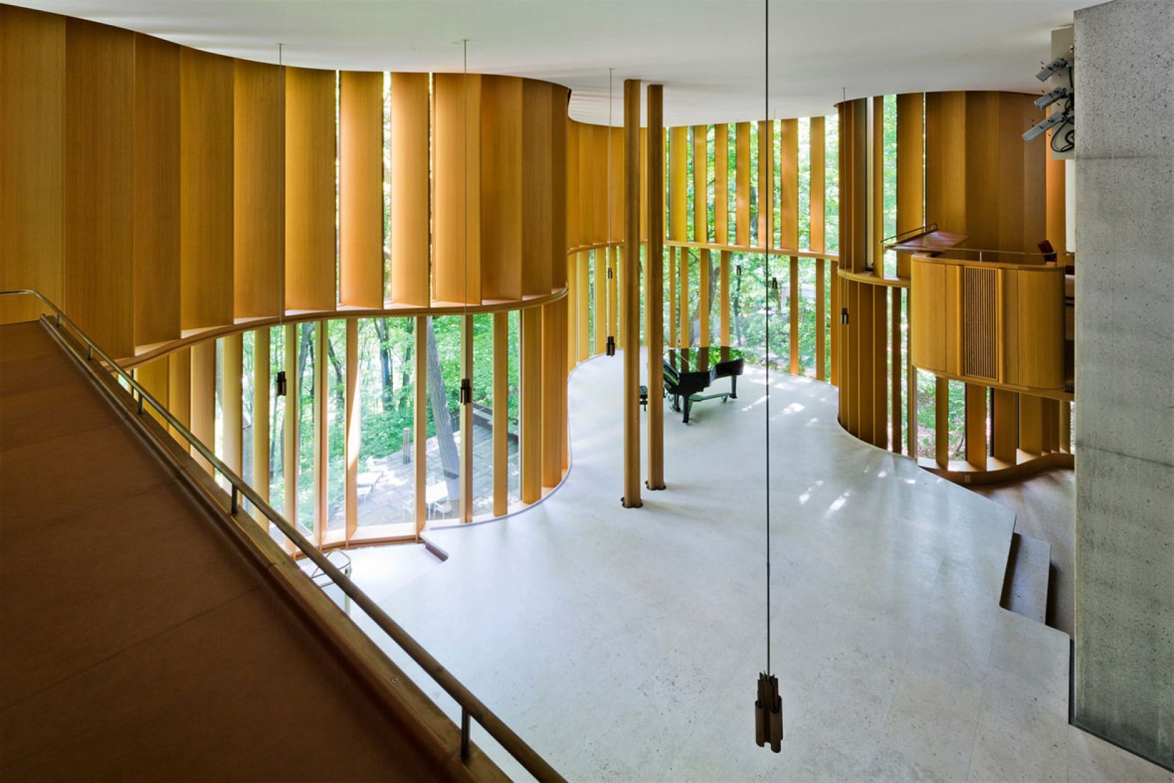 Concert room of the Integral House by Shim-Sutcliffe Architects for James Stwewart. Photograph © Sotheby's International Realty. Click above to see larger image