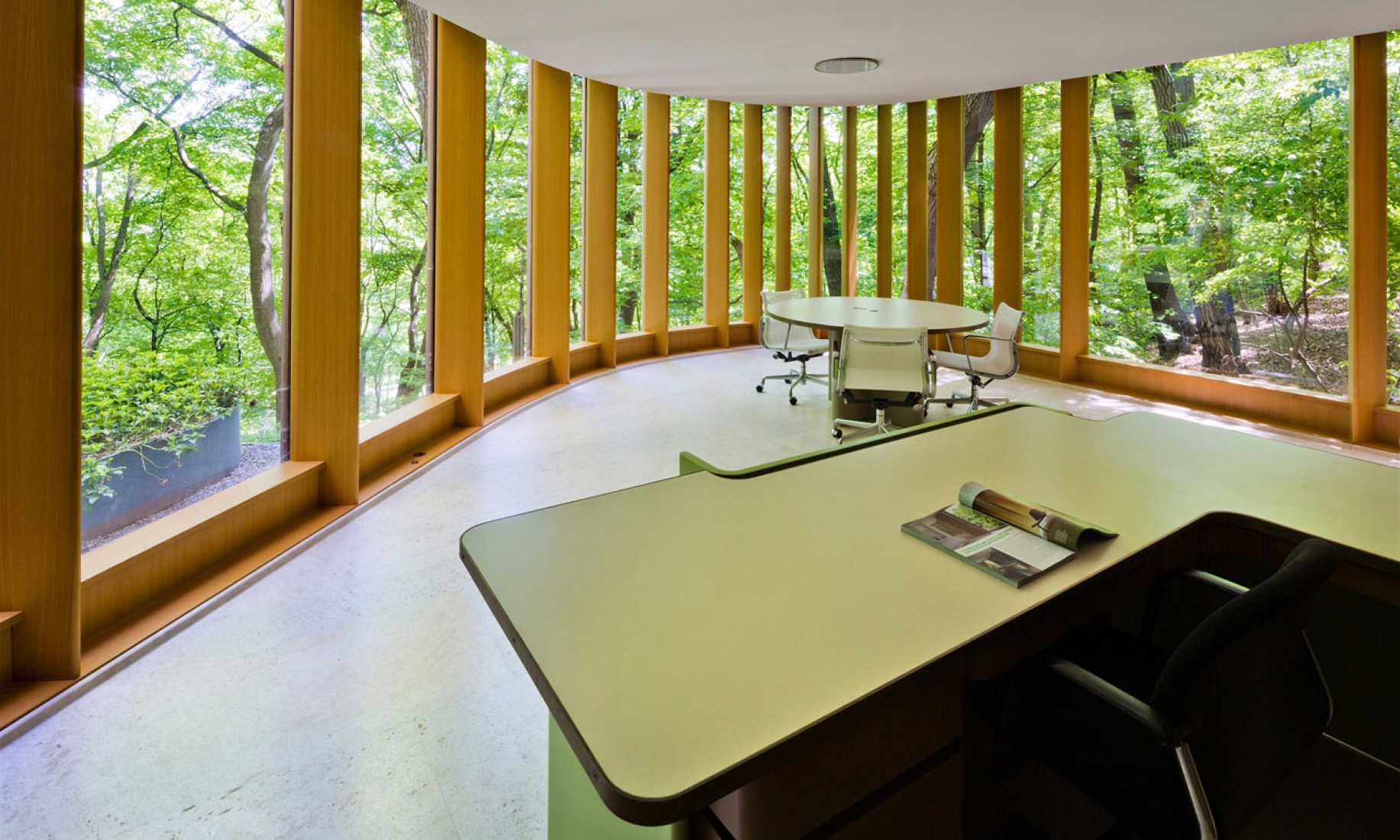 Office of the Integral House by Shim-Sutcliffe Architects for James Stwewart. Photograph © Sotheby's International Realty. Click above to see larger image