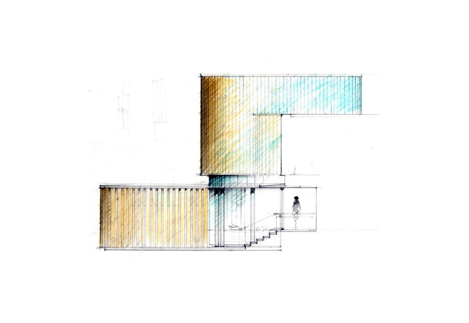 Sketch. Integral House by Shim-Sutcliffe Architects for James Stwewart. Photograph © Sotheby's International Realty