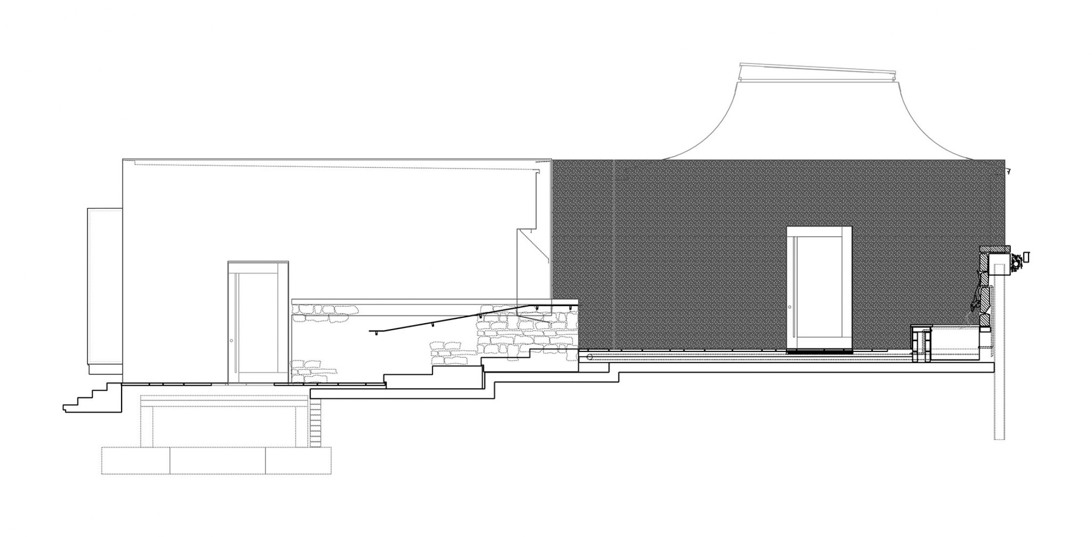 Fachada. Estudio de Yoga por Invisible Studio.